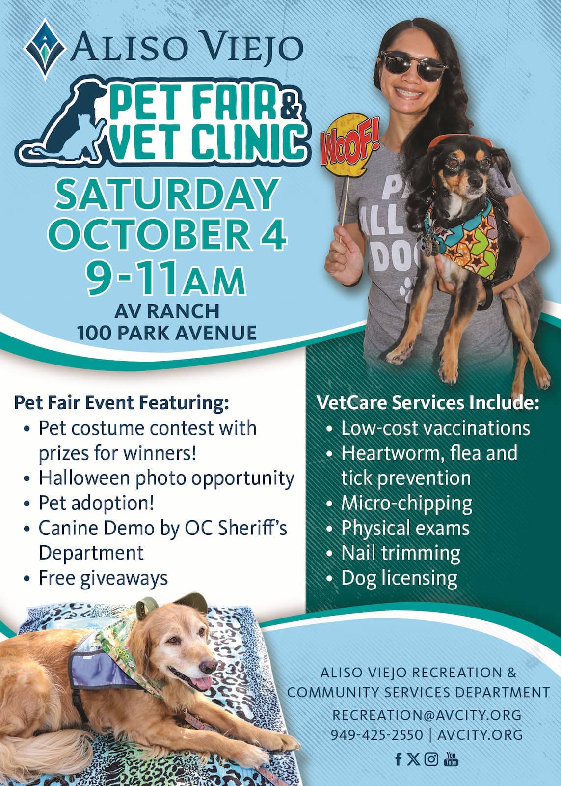 Pet Fair & Vet Clinic 2025 Flyer